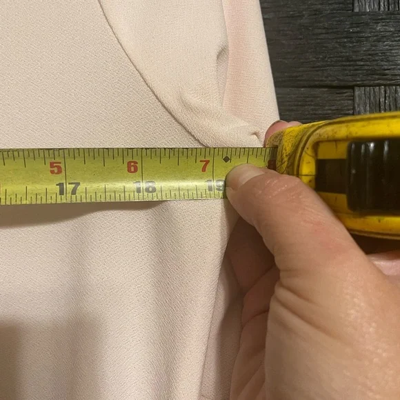 89th & Madison Womens Baby Pink Ruffle Sleeve Blouse Small - Picture 4 of 7